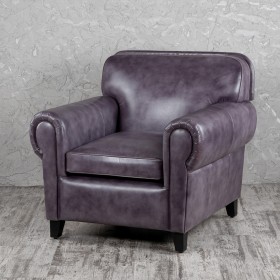 Кресло кожаное Элегант (Фиолетовый) в Ижевске - izhevsk.katalogmebeli.com | фото