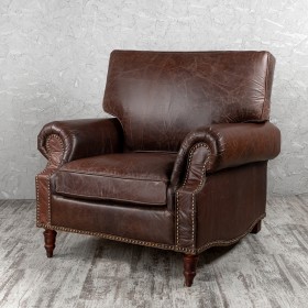 Кресло кожаное Лофт Аристократ (ширина 1100 мм) в Ижевске - izhevsk.katalogmebeli.com | фото
