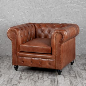 Кресло кожаное Лофт Честер (кожа) в Ижевске - izhevsk.katalogmebeli.com | фото