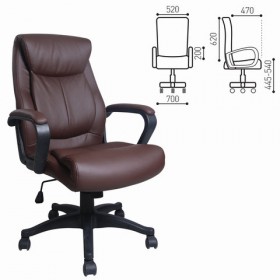 Кресло офисное BRABIX Enter EX-511 (коричневый) в Ижевске - izhevsk.katalogmebeli.com | фото 1
