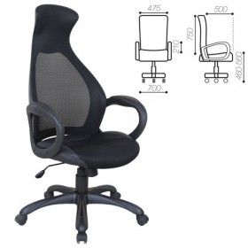 Кресло офисное BRABIX Genesis EX-517 (черное) в Ижевске - izhevsk.katalogmebeli.com | фото