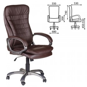 Кресло офисное BRABIX Omega EX-589 (коричневое) в Ижевске - izhevsk.katalogmebeli.com | фото