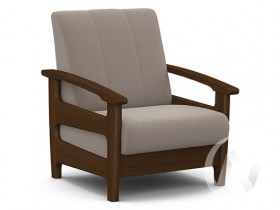 Кресло для отдыха Омега (орех лак/CATANIA COCOA) в Ижевске - izhevsk.katalogmebeli.com | фото