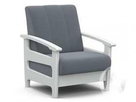 Кресло для отдыха Омега (снег лак/CATANIA SILVER) в Ижевске - izhevsk.katalogmebeli.com | фото