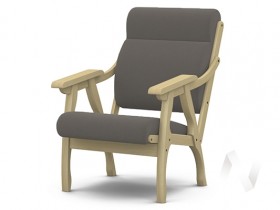 Кресло Вега-10 (бесцветный лак/ULTRA STONE) в Ижевске - izhevsk.katalogmebeli.com | фото