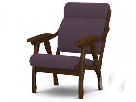Кресло Вега-10 (орех лак/ULTRA PLUM) в Ижевске - izhevsk.katalogmebeli.com | фото 1