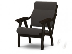 Кресло Вега-10 (венге лак/ULTRA GRAFIT) в Ижевске - izhevsk.katalogmebeli.com | фото 1