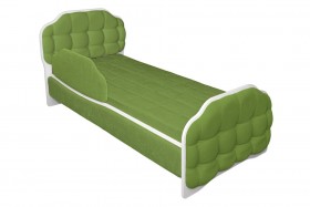 Кровать 170 Атлет 76 Зелёный (мягкий бортик) в Ижевске - izhevsk.katalogmebeli.com | фото