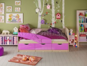 Кровать детская 1,8м Дельфин (Сиреневый металлик) в Ижевске - izhevsk.katalogmebeli.com | фото
