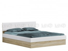 Кровать с подъемным механизмом 1,4 спальня Фортуна (Дуб сонома/белый глянец) в Ижевске - izhevsk.katalogmebeli.com | фото