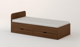 Кровать с ящиками 900 (Орех темный) в Ижевске - izhevsk.katalogmebeli.com | фото
