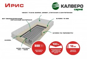 Матрас IRIS 1400*2000 в Ижевске - izhevsk.katalogmebeli.com | фото