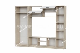 Мебель для гостиной МГС 3 Исполнение 1 Дуб Сонома / Белый в Ижевске - izhevsk.katalogmebeli.com | фото 3