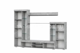 Мебель для гостиной МГС 5 Цемент светлый / Белый в Ижевске - izhevsk.katalogmebeli.com | фото 4