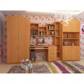 Детская Мишутка Комплект мебели (Вишня оксфорд) в Ижевске - izhevsk.katalogmebeli.com | фото
