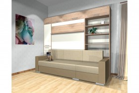 Шкаф-кровать с диваном Каролина в Ижевске - izhevsk.katalogmebeli.com | фото 4